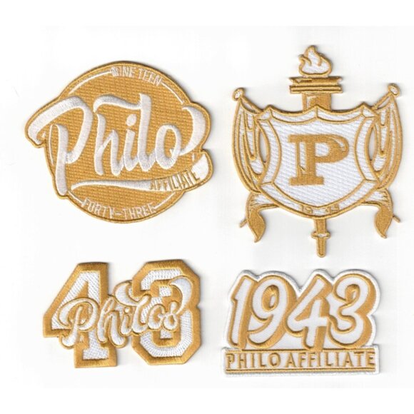 Unbranded Accessories - (4) Philo Affiliate Crest Sisterhood 1943 Iron / Sew-On Patches